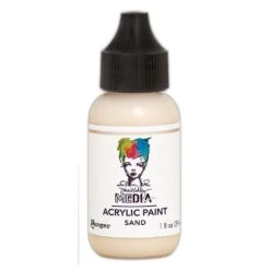 Dina Wakley Media Heavy Body Acrylic Paint Sand, 1oz