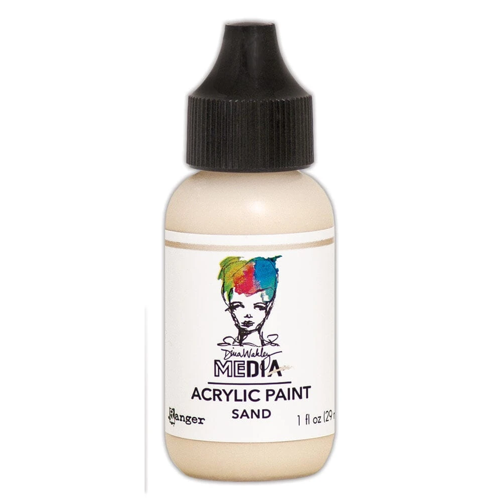 Dina Wakley Media Heavy Body Acrylic Paint Sand, 1oz 2 Dina Wakley Media Heavy Body Acrylic Paint Sand, 1oz