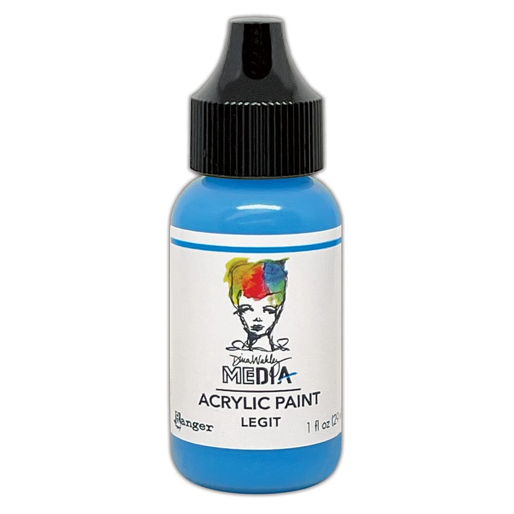 Dina Wakley MEdia Acrylic Paint Legit, 1oz 3 Dina Wakley MEdia Acrylic Paint Legit, 1oz