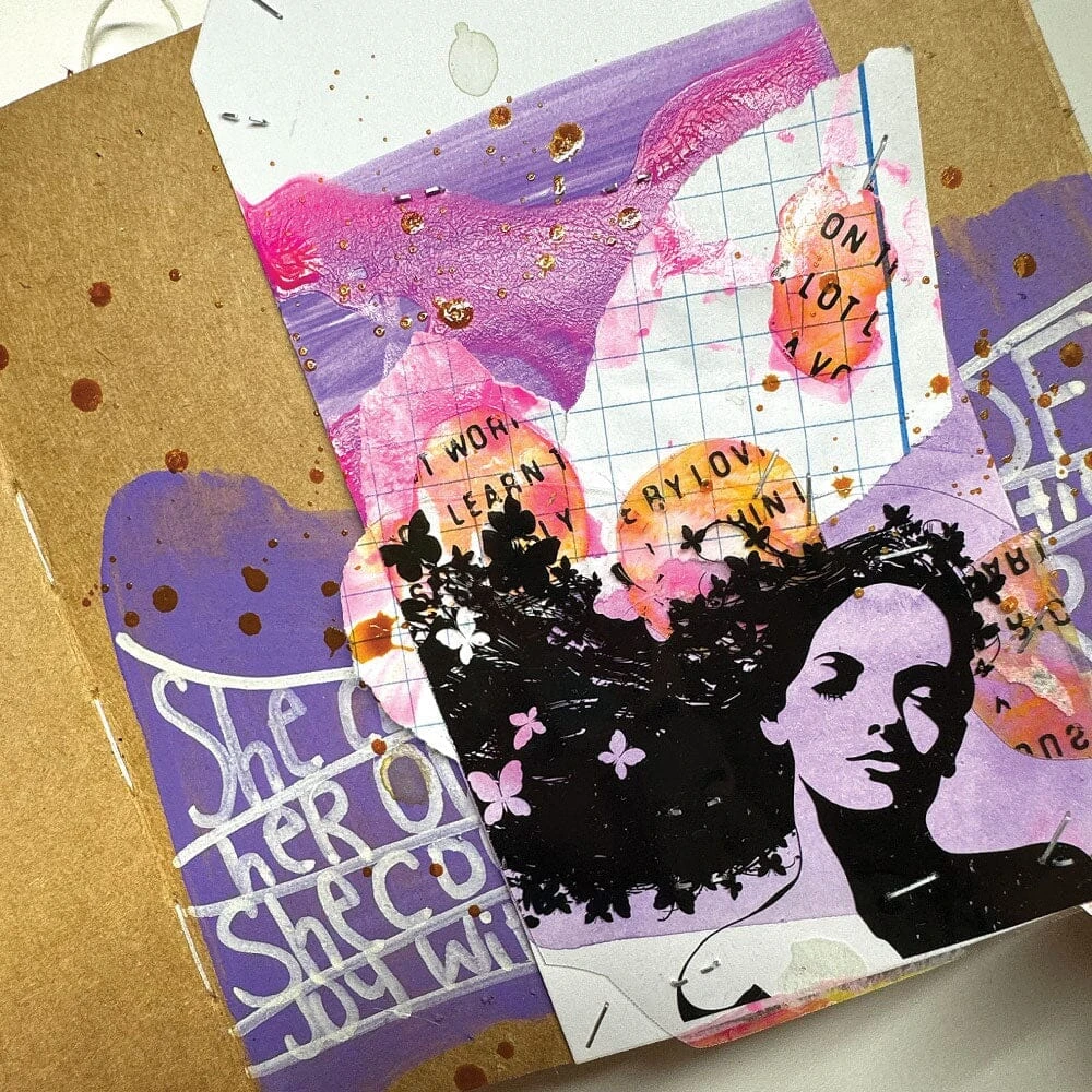 Dina Wakley MEdia Acrylic Paint Iris , 1oz 4 Dina Wakley MEdia Acrylic Paint Iris , 1oz - Image 2