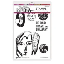 Dina Wakley Media Stamp Be Bold