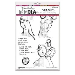 Dina Wakley Media Stamp Ledger Girls