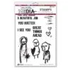 Dina Wakley Media Stamp Great Things Ahead -RANGER ART SUPPLIES MDR77763 Great Things Ahead