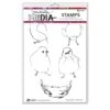 Dina Wakley MEdia Stamp Nested Birds