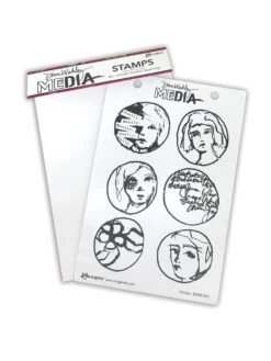 Dina Wakley Media Stamp Circled -RANGER ART SUPPLIES MDR81241 Circled Content 7241f813 838d 4b94 9a54 d19cc2bf668c