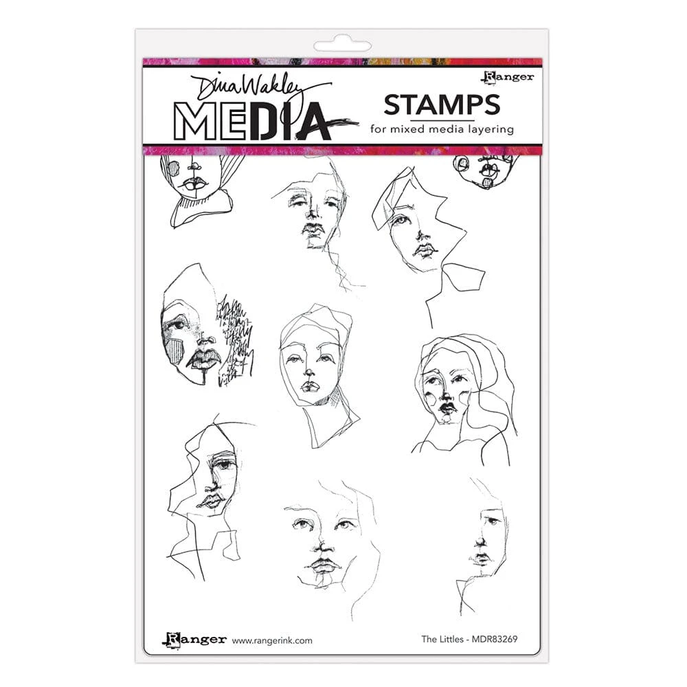 Dina Wakley MEdia Stamp - The Littles 3 Dina Wakley MEdia Stamp - The Littles