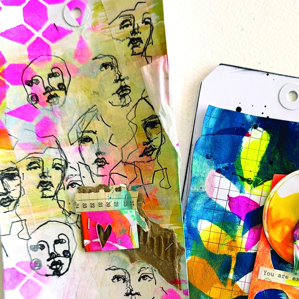 Dina Wakley MEdia Stamp - The Littles 4 Dina Wakley MEdia Stamp - The Littles - Image 2