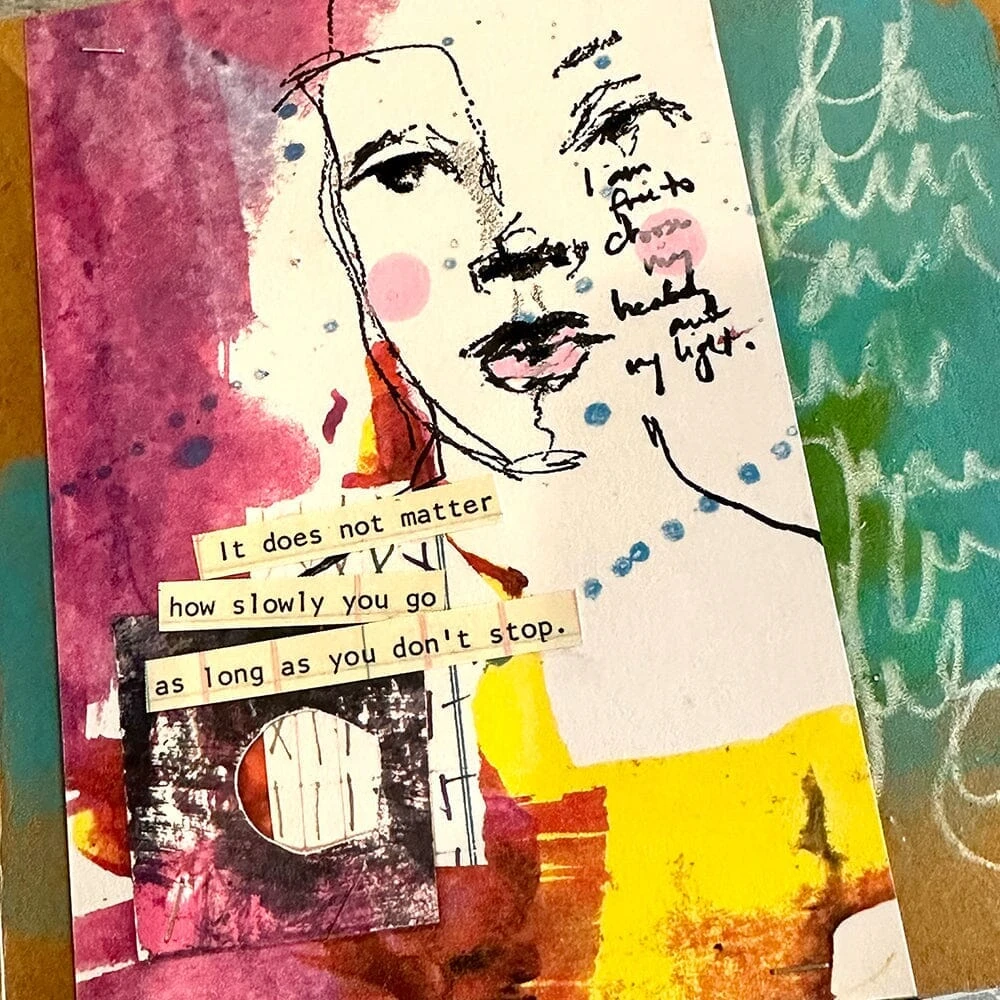 Dina Wakley MEdia Stamp - Healing And Light 4 Dina Wakley MEdia Stamp - Healing And Light - Image 2