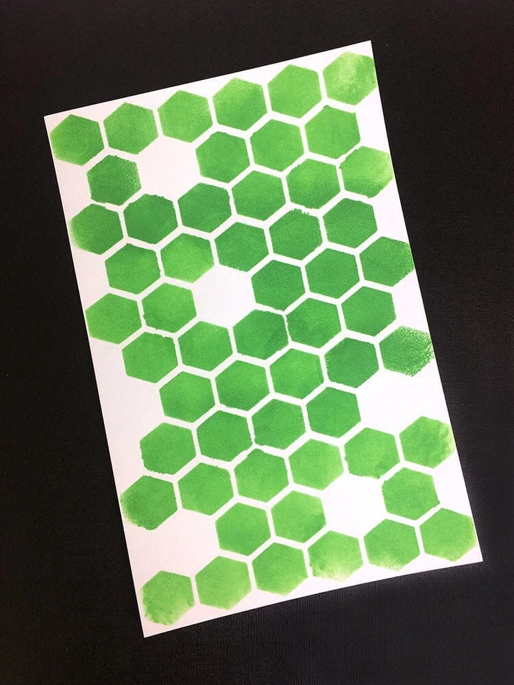 Dina Wakley Media Stencils Honeycomb 4 Dina Wakley Media Stencils Honeycomb - Image 2