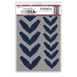 Dina Wakley Media Stencils Large Fractured Chevrons