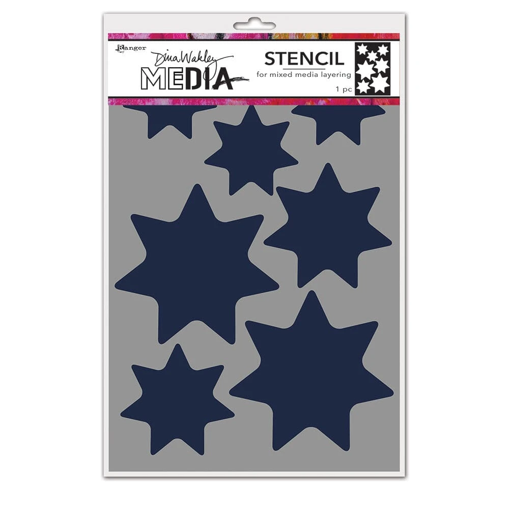 Dina Wakley MEdia Stencils Giant Stars 3 Dina Wakley MEdia Stencils Giant Stars