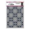 Dina Wakley Media Stencil Curly Tiles 1 Dina Wakley Media Stencil Curly Tiles -RANGER ART SUPPLIES MDS81609 DWM Stencil CurlyTiles