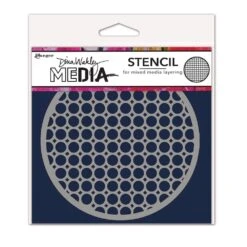 Dina Wakley Media Stencil Coaster 2