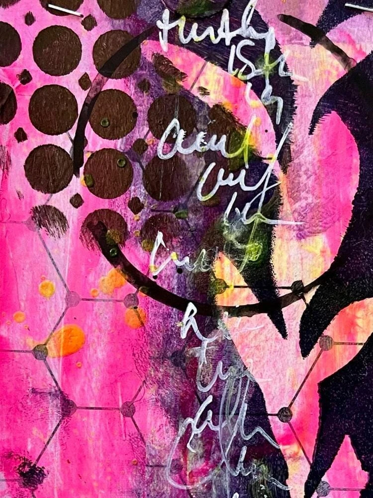 Dina Wakley Media Stencil Coaster 2 4 Dina Wakley Media Stencil Coaster 2 - Image 2