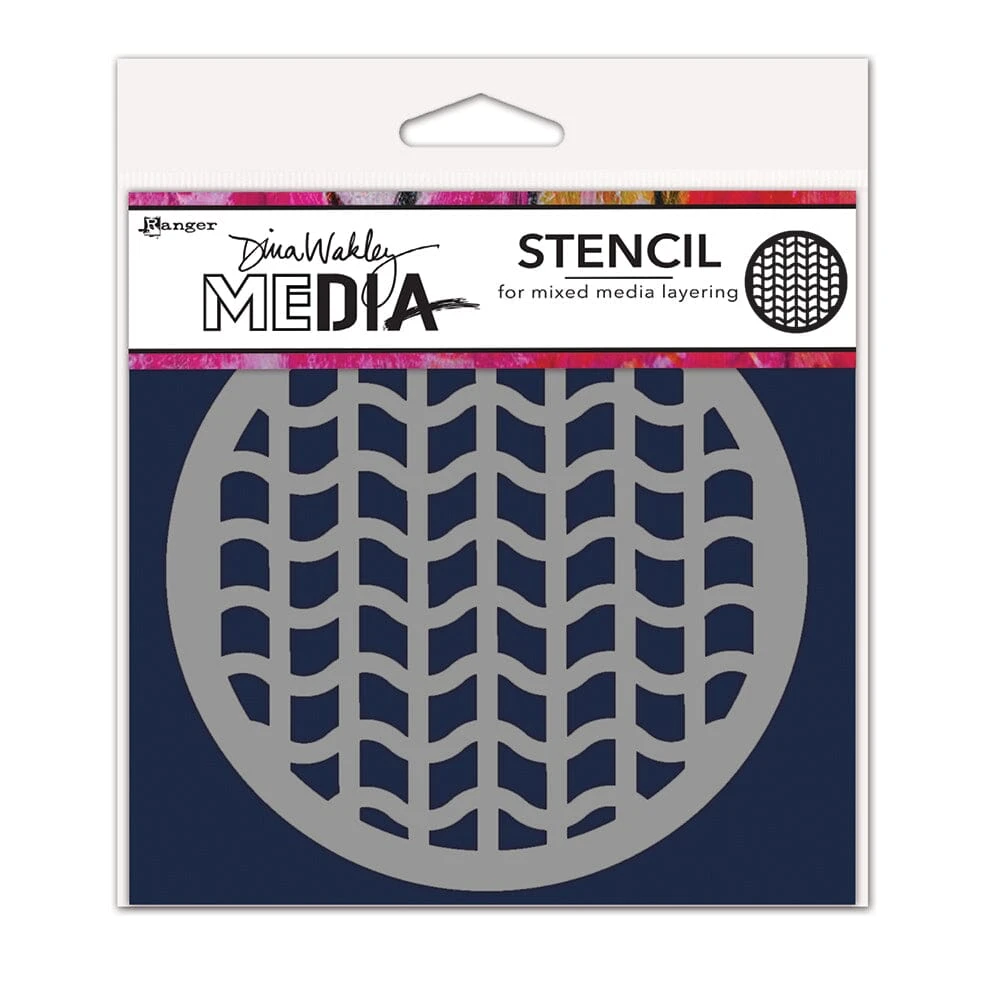 Dina Wakley Media Stencil Tire Tracks Coaster 3 Dina Wakley Media Stencil Tire Tracks Coaster