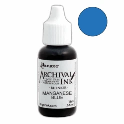 Archival Ink™ Pads Re-Inker Manganese Blue, 0.5oz
