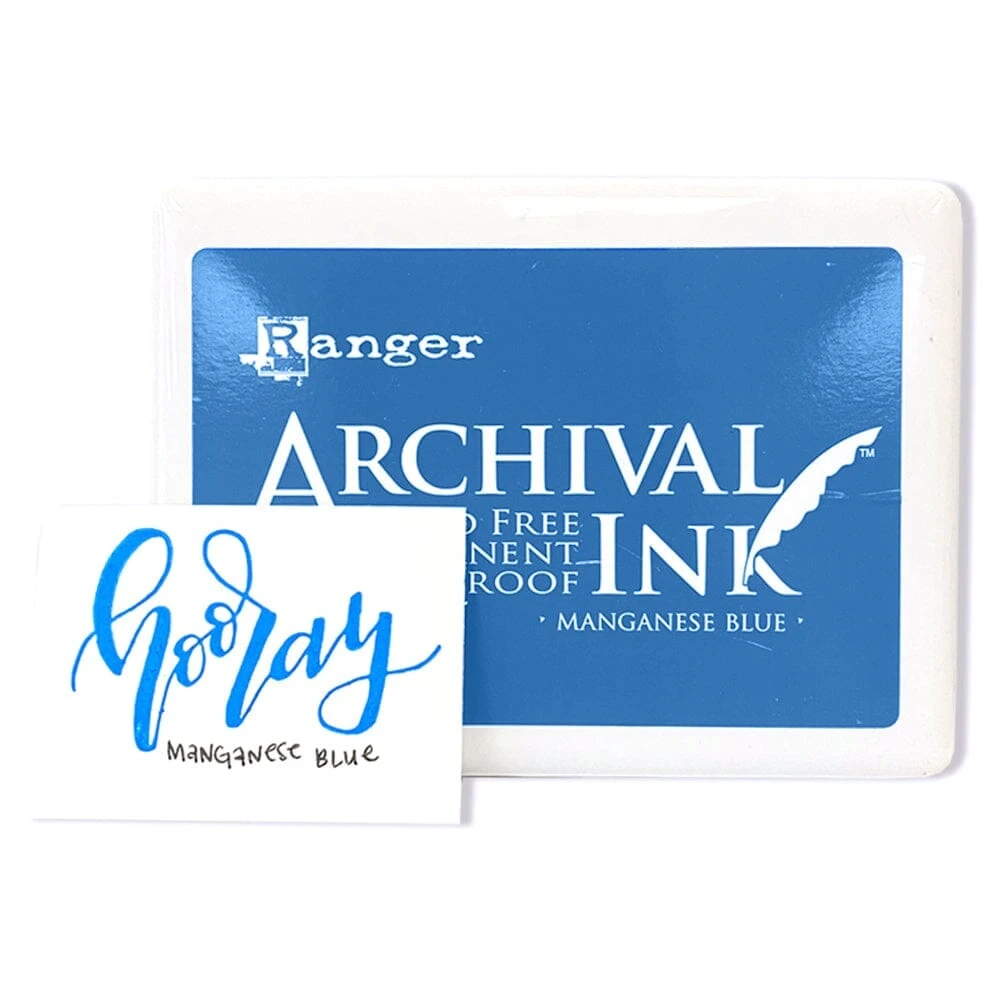 Jumbo Archival Ink™ Pads Manganese Blue 4 Jumbo Archival Ink™ Pads Manganese Blue - Image 2