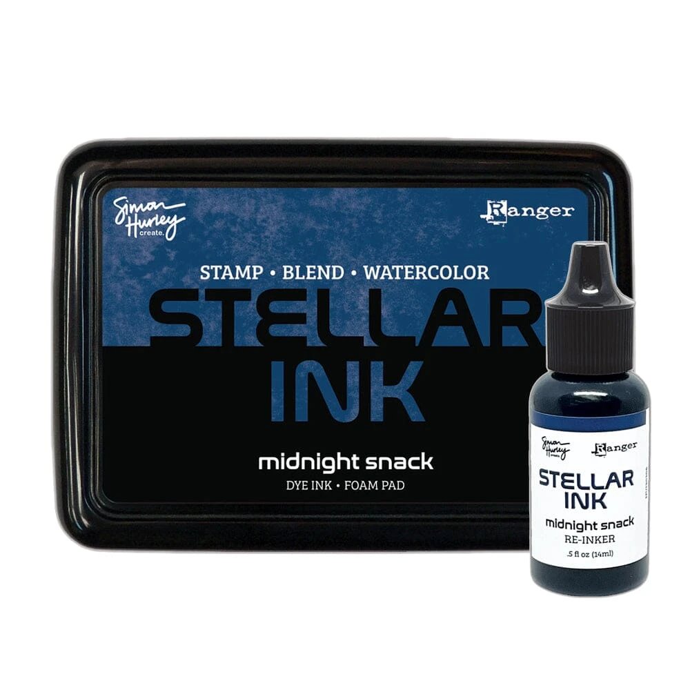 Simon Hurley Create. Stellar Foam Dye Ink Pad & Reinker, Midnight Snack 3 Simon Hurley Create. Stellar Foam Dye Ink Pad & Reinker, Midnight Snack