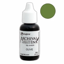 Archival Ink™ Pads Re-Inker Olive, 0.5oz