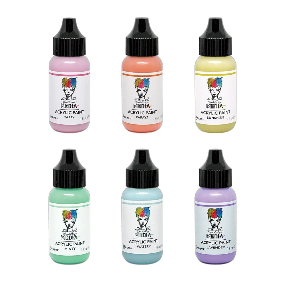 Dina Wakley MEdia Acrylic Paint 1oz Bundle 3 Dina Wakley MEdia Acrylic Paint 1oz Bundle