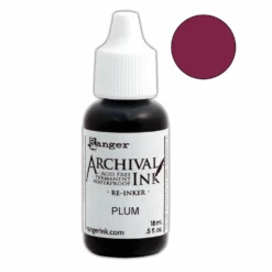 Archival Ink™ Pads Re-Inker Plum, 0.5oz
