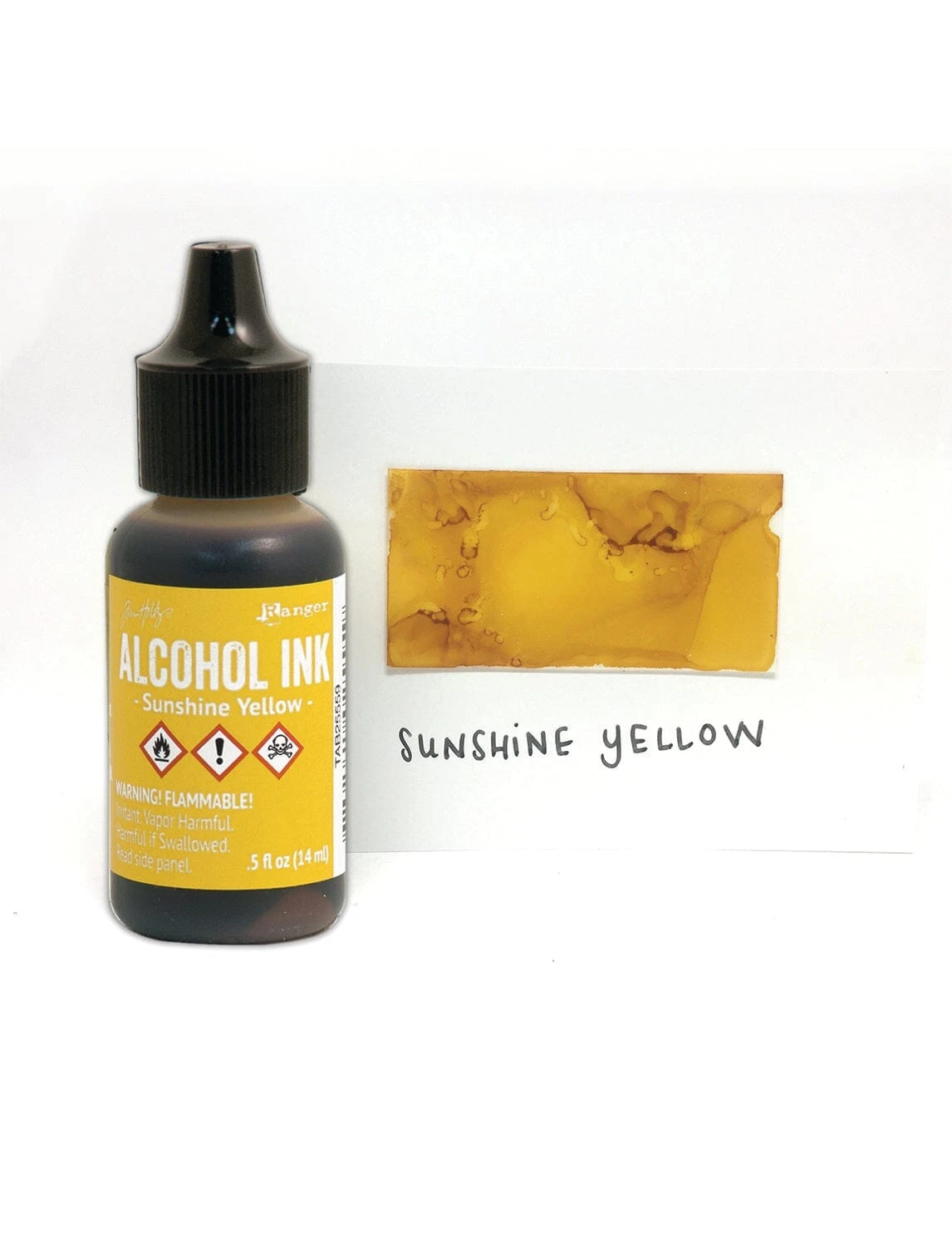 Tim Holtz® Alcohol Ink Sunshine Yellow, 0.5oz 4 Tim Holtz® Alcohol Ink Sunshine Yellow, 0.5oz - Image 2