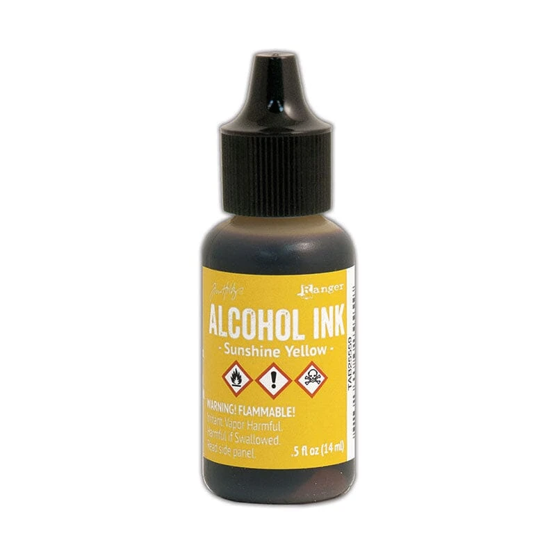 Tim Holtz® Alcohol Ink Sunshine Yellow, 0.5oz 3 Tim Holtz® Alcohol Ink Sunshine Yellow, 0.5oz