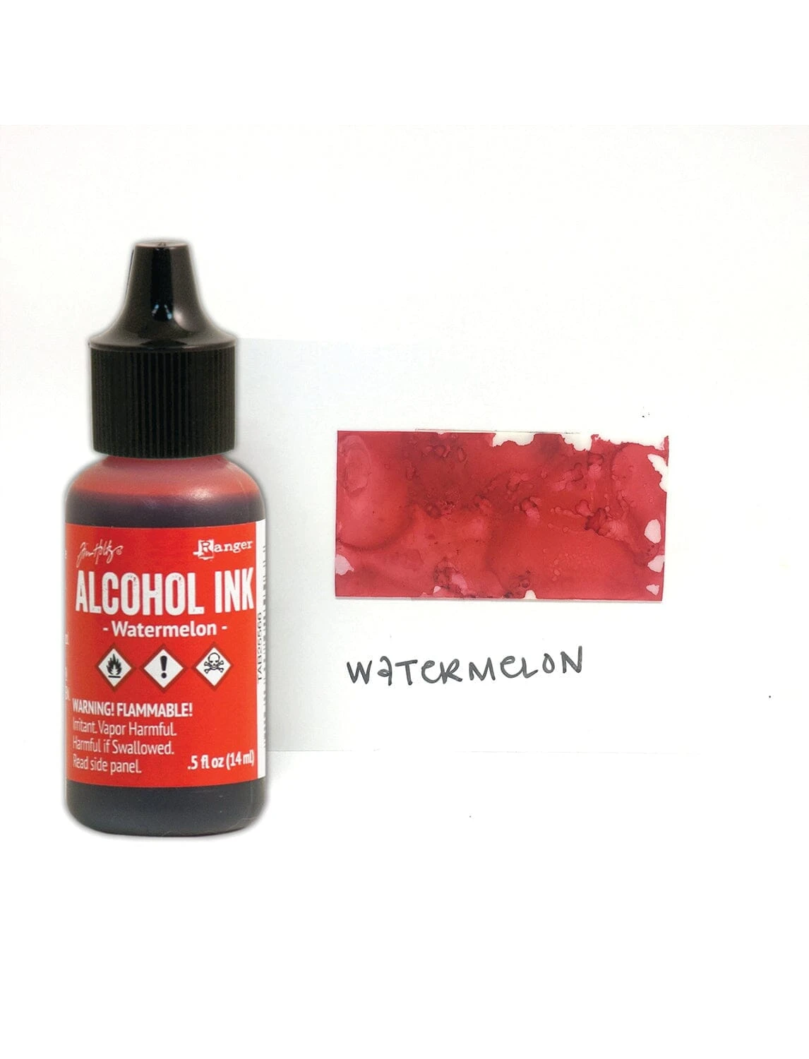 Tim Holtz® Alcohol Ink Watermelon, 0.5oz 4 Tim Holtz® Alcohol Ink Watermelon, 0.5oz - Image 2