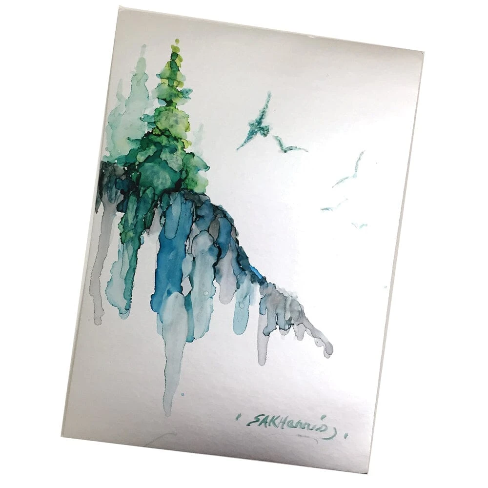 Tim Holtz® Alcohol Ink Cardstock Brushed Silver, 10pc 4 Tim Holtz® Alcohol Ink Cardstock Brushed Silver, 10pc - Image 2