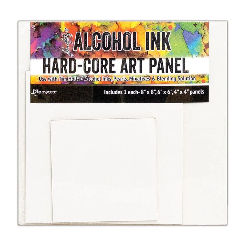 Tim Holtz® Hard-Core Art Panel Square 3pk 3 Tim Holtz® Hard-Core Art Panel Square 3pk