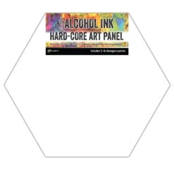 Tim Holtz® Hard-Core Art Panel 4" Hexagons, 3pk