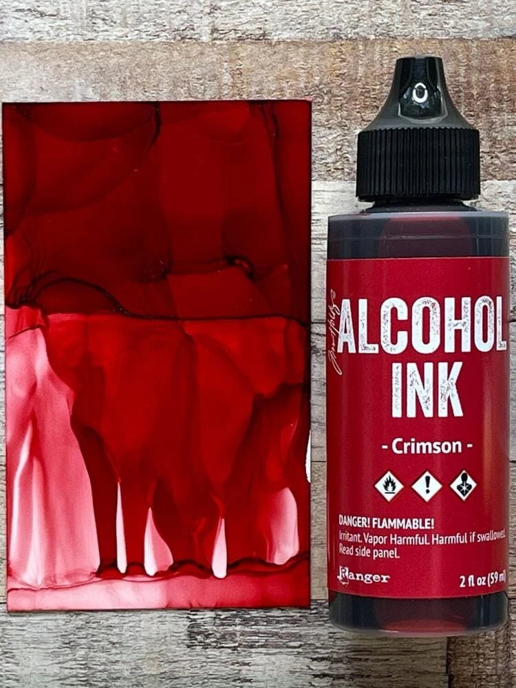 Tim Holtz® Alcohol Ink Crimson, 2oz 4 Tim Holtz® Alcohol Ink Crimson, 2oz - Image 2