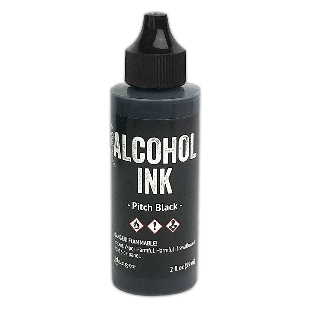 Tim Holtz® Alcohol Ink Pitch Black, 2oz 3 Tim Holtz® Alcohol Ink Pitch Black, 2oz