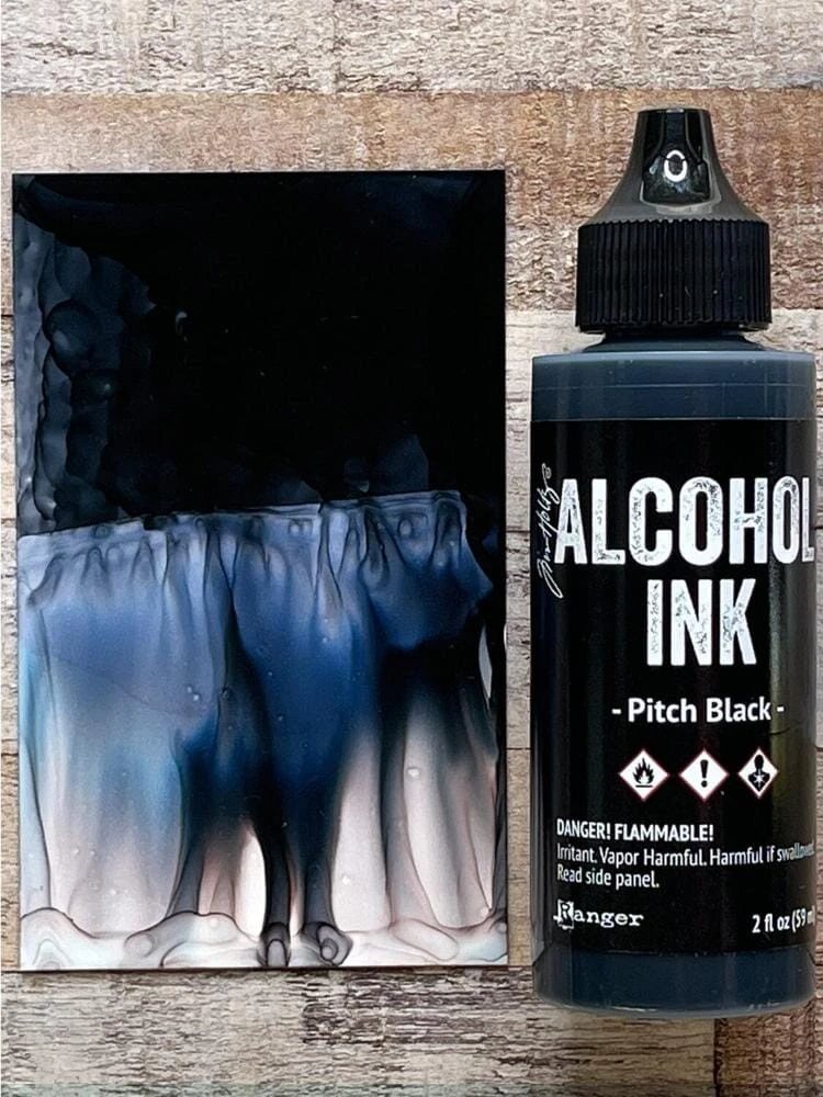 Tim Holtz® Alcohol Ink Pitch Black, 2oz 4 Tim Holtz® Alcohol Ink Pitch Black, 2oz - Image 2