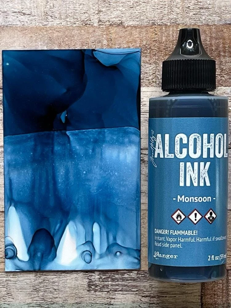 Tim Holtz® Alcohol Ink Monsoon, 2oz 4 Tim Holtz® Alcohol Ink Monsoon, 2oz - Image 2