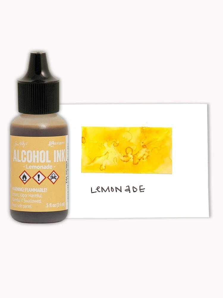 Tim Holtz® Alcohol Ink Lemonade, 0.5oz 4 Tim Holtz® Alcohol Ink Lemonade, 0.5oz - Image 2