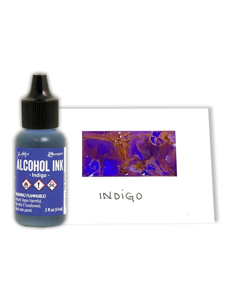 Tim Holtz® Alcohol Ink Indigo, 0.5oz 4 Tim Holtz® Alcohol Ink Indigo, 0.5oz - Image 2