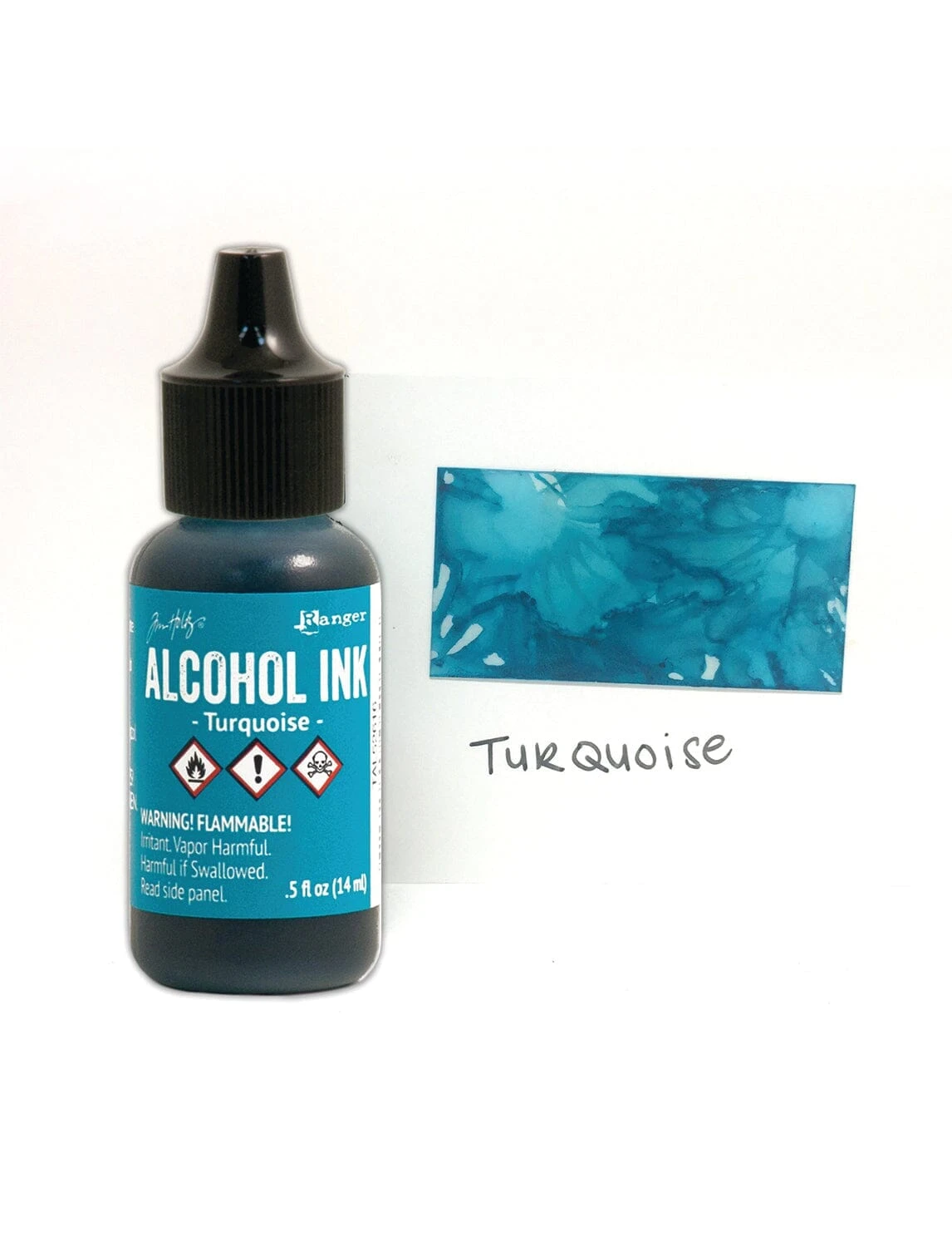Tim Holtz® Alcohol Ink Turquoise, 0.5oz 4 Tim Holtz® Alcohol Ink Turquoise, 0.5oz - Image 2