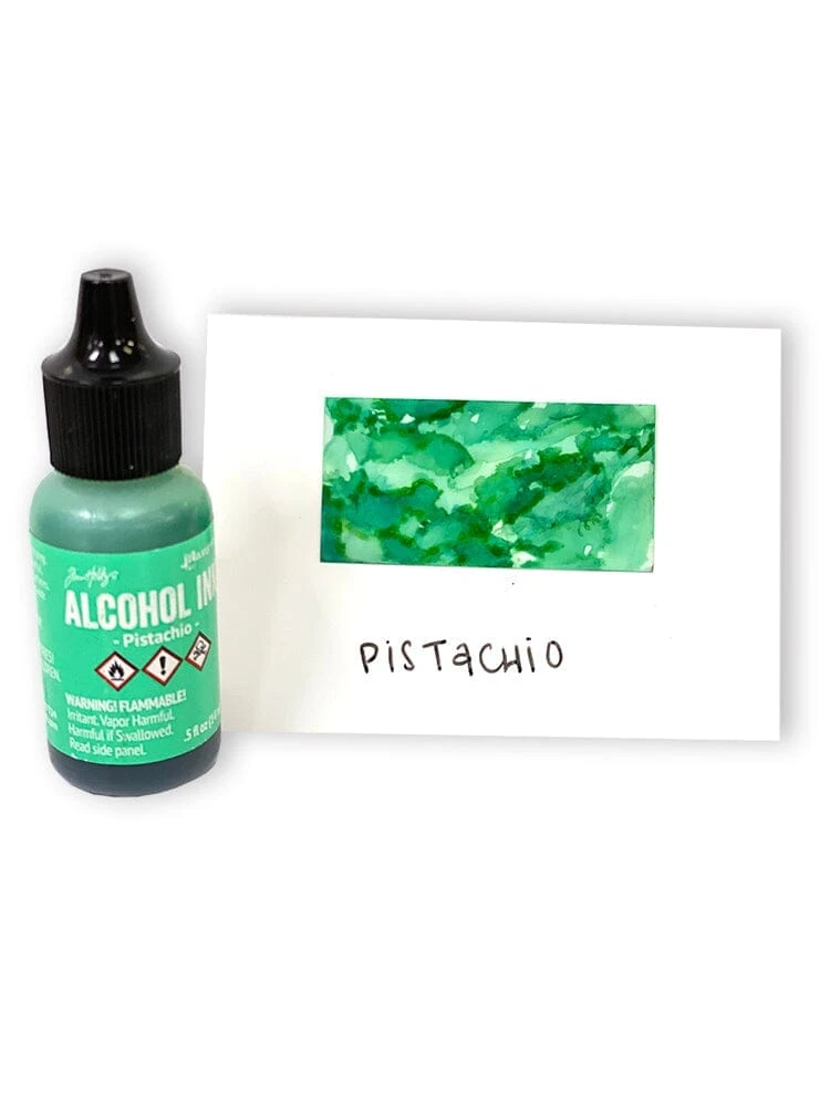 Tim Holtz® Alcohol Ink Pistachio, 0.5oz 4 Tim Holtz® Alcohol Ink Pistachio, 0.5oz - Image 2
