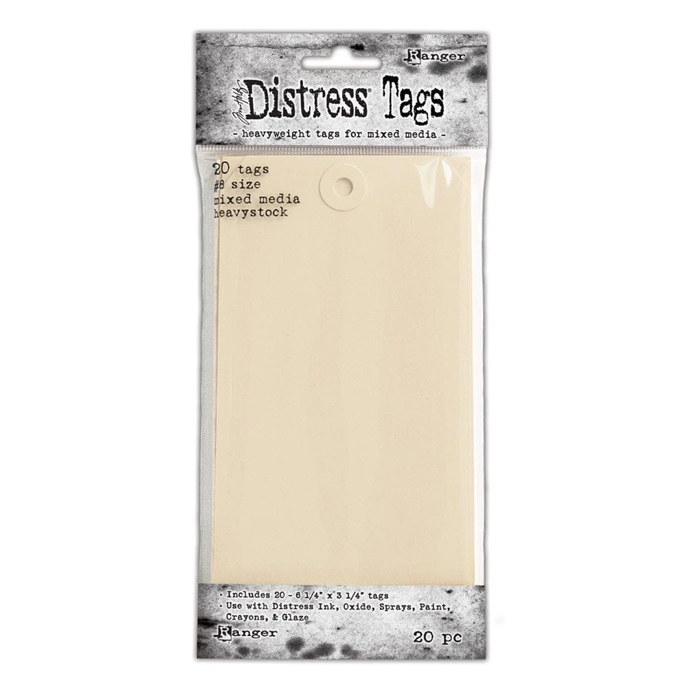Tim Holtz Distress® Mixed Media Heavystock #8 Tags, 20pc