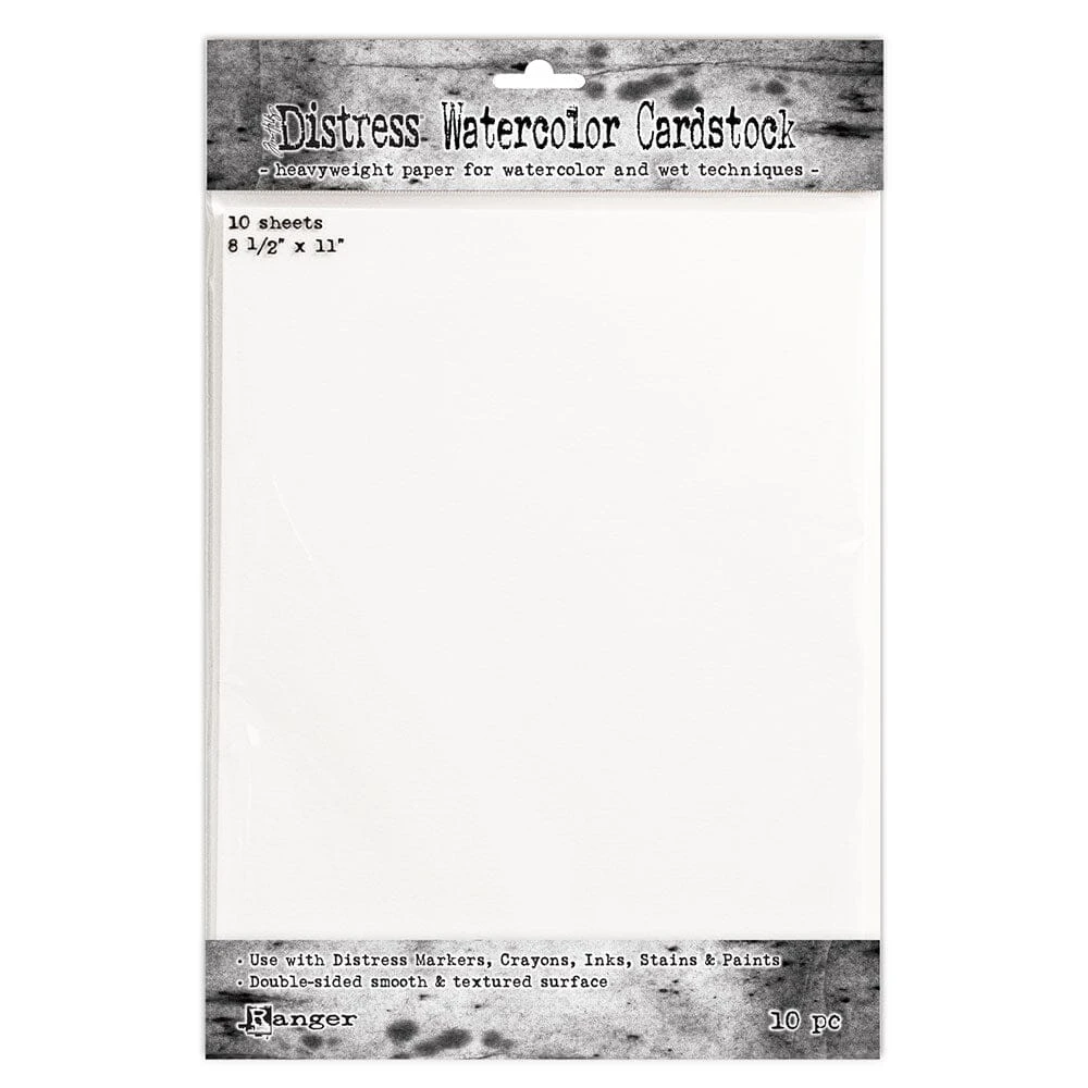 Tim Holtz Distress® Watercolor Cardstock 8.5" X 11", 10pc 3 Tim Holtz Distress® Watercolor Cardstock 8.5" X 11", 10pc
