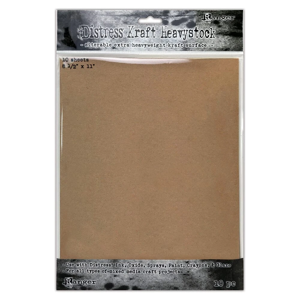 Tim Holtz Distress® Kraft Heavystock 8.5" X 11", 10pk 3 Tim Holtz Distress® Kraft Heavystock 8.5" X 11", 10pk