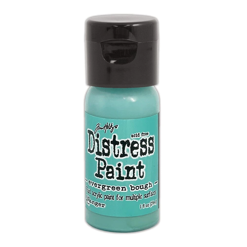 Tim Holtz Distress® Flip Top Paint Evergreen Bough, 1oz 3 Tim Holtz Distress® Flip Top Paint Evergreen Bough, 1oz