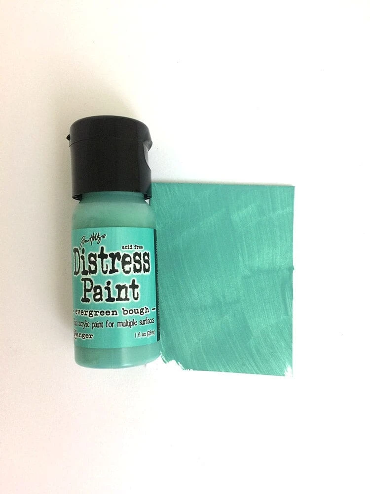 Tim Holtz Distress® Flip Top Paint Evergreen Bough, 1oz 4 Tim Holtz Distress® Flip Top Paint Evergreen Bough, 1oz - Image 2