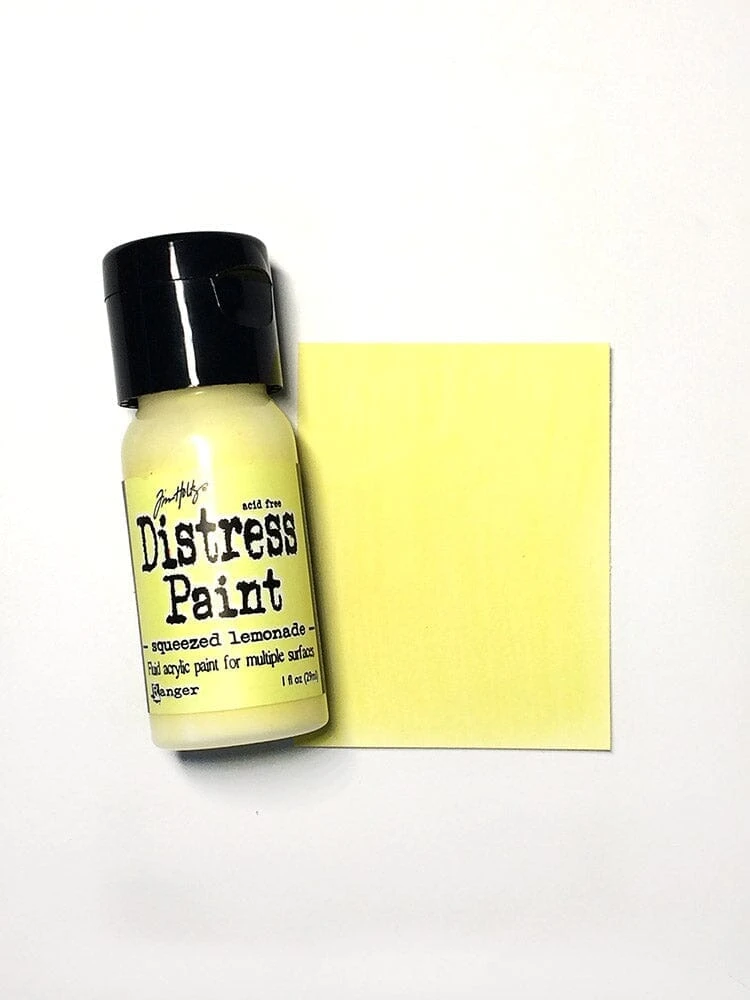 Tim Holtz Distress® Flip Top Paint Squeezed Lemonade, 1oz 4 Tim Holtz Distress® Flip Top Paint Squeezed Lemonade, 1oz - Image 2