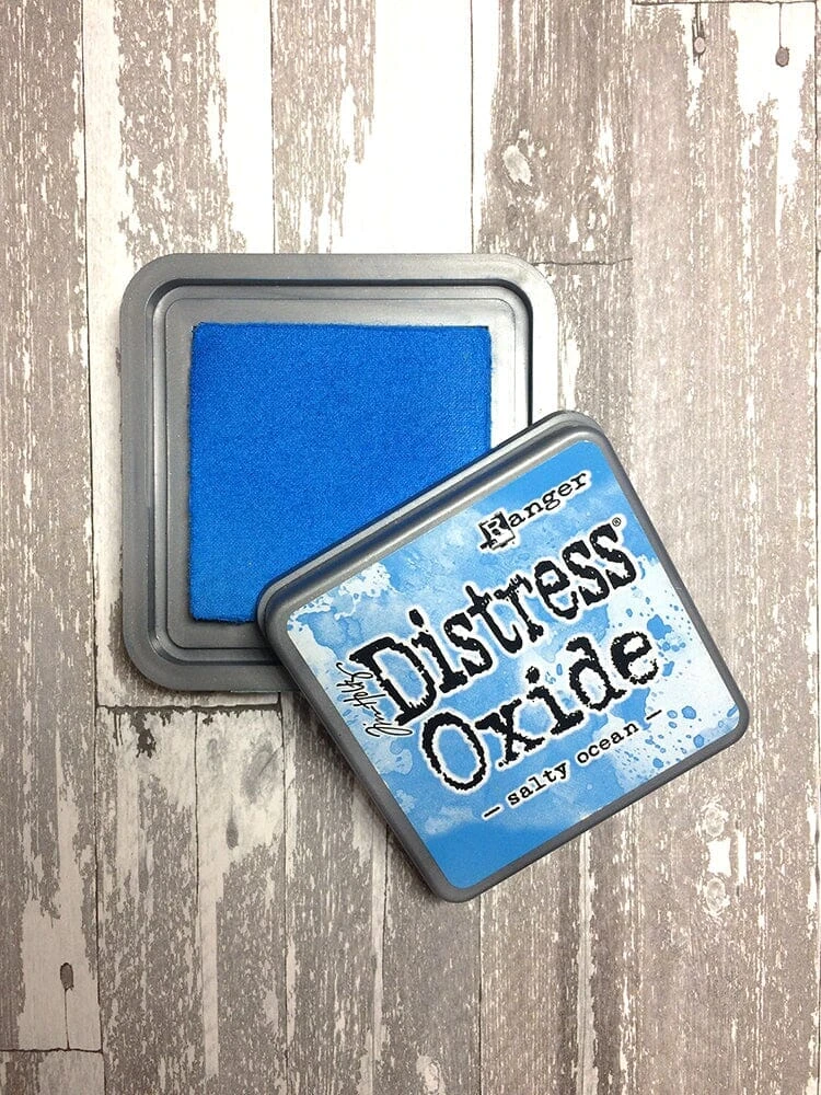 Tim Holtz Distress® Oxide® Ink Pad Salty Ocean 4 Tim Holtz Distress® Oxide® Ink Pad Salty Ocean - Image 2