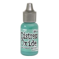Tim Holtz Distress® Oxide® Ink Pad Re-Inker Salvaged Patina 0.5oz