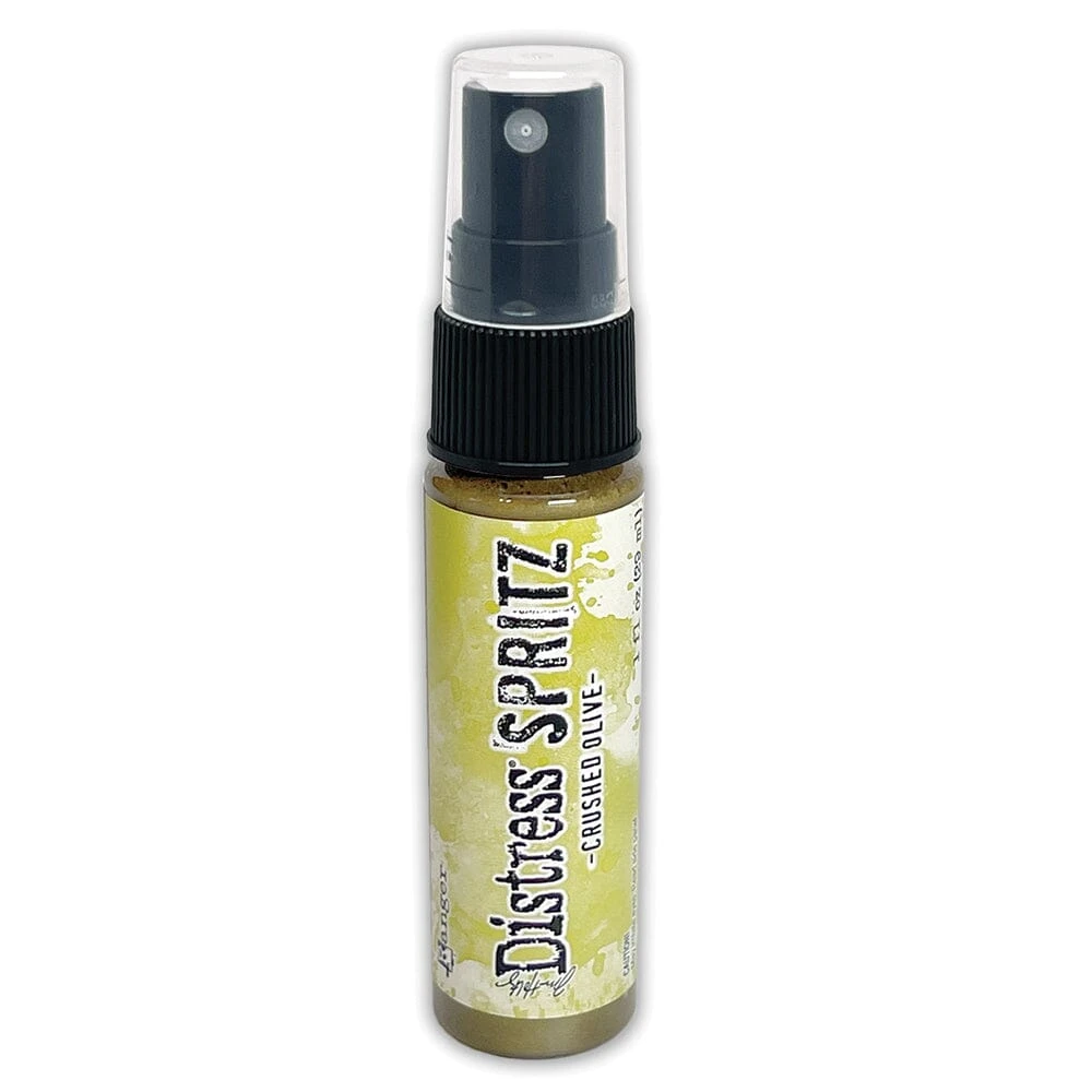 Tim Holtz Distress® Spritz Crushed Olive 4 Tim Holtz Distress® Spritz Crushed Olive - Image 2