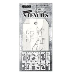 Tim Holtz® Stampers Anonymous Element Stencil - Festive Art
