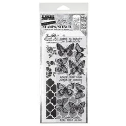 Tim Holtz Stampers Anonymous Stamp & Stencil Mixed Media #44